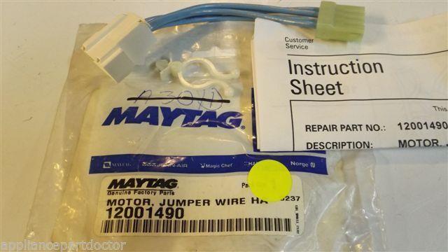 MAYTAG WHIRLPOOL JENN AIR DISHWASHER 12001490 Assy, jumper wire har NEW IN BAG MAYTAG WHIRLPOOL JENN AIR DISHWASHER 12001490 Assy, jumper wire har NEW IN BAG